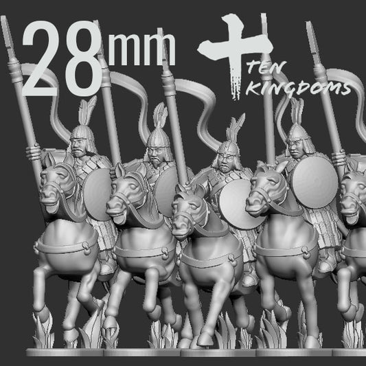 Khitan Liao Armored Spear Cavalry B by Ten Kingdoms Miniatures