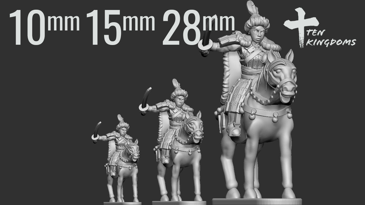 Khitan Liao Shu Lu Peng on Horse by Ten Kingdoms Miniatures