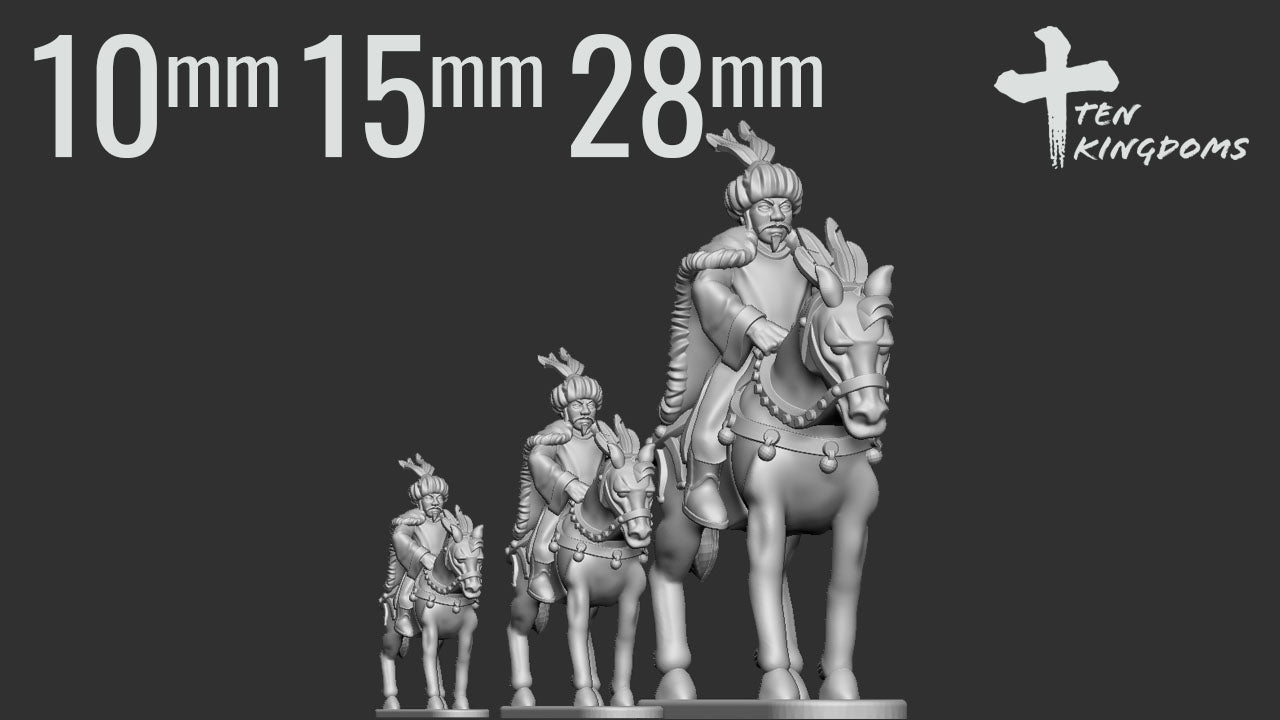 Khitan Liao Yelu Abaojii on Horse by Ten Kingdoms Miniatures
