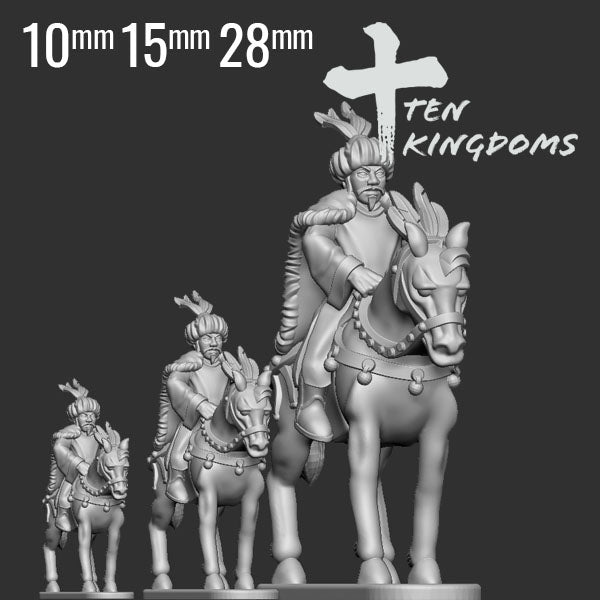 Khitan Liao Yelu Abaojii on Horse by Ten Kingdoms Miniatures