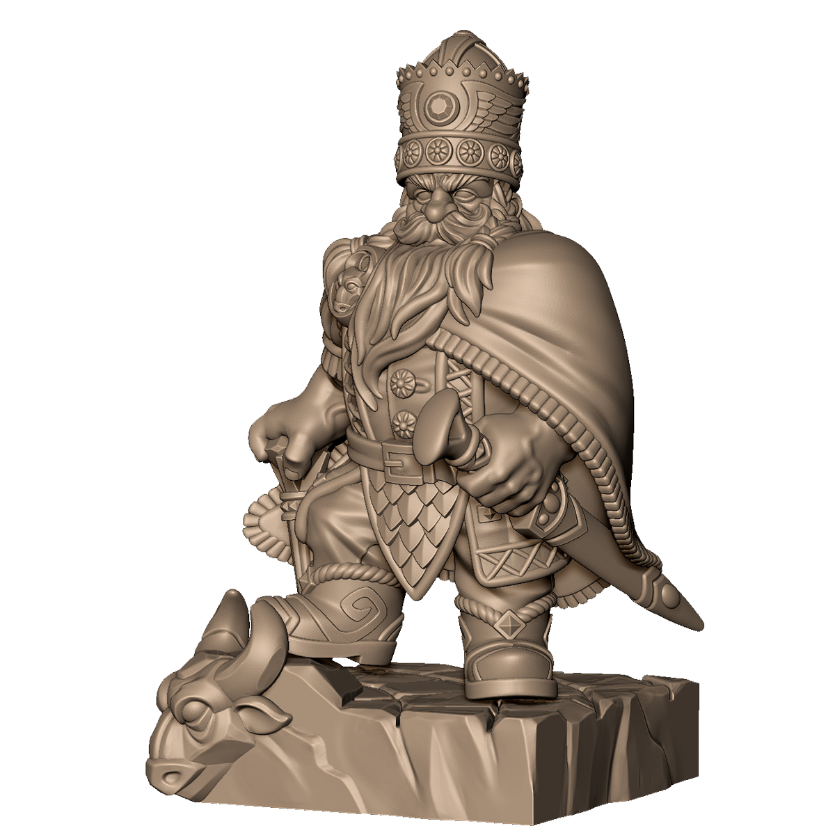 Dwarven King by Menagerie Miniature