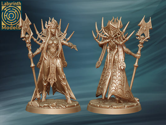 Dark Elf Spider Priestess by Labyrinth Models