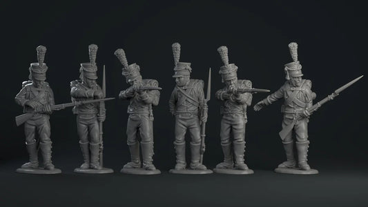 Württemberg Light Infantry Skirmishing by Piano Wargames
