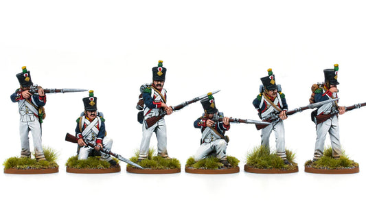 French Line Infantry Voltigeurs Skirmishing (1807-1814) by Piano Wargames