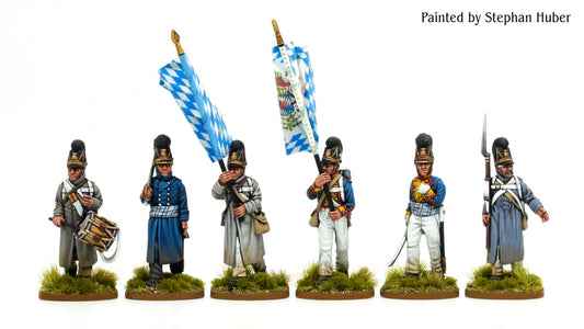 Bavarian Line Infantry Command 2 (Greatcoats)(1806 - 1813) by Piano Wargames