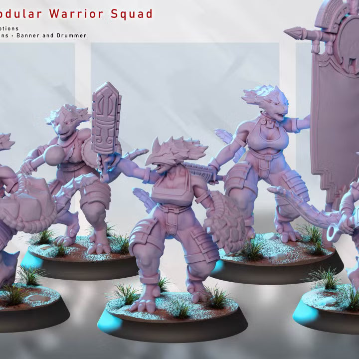 Lizard Women – Warrior Squad by Gaz Minis