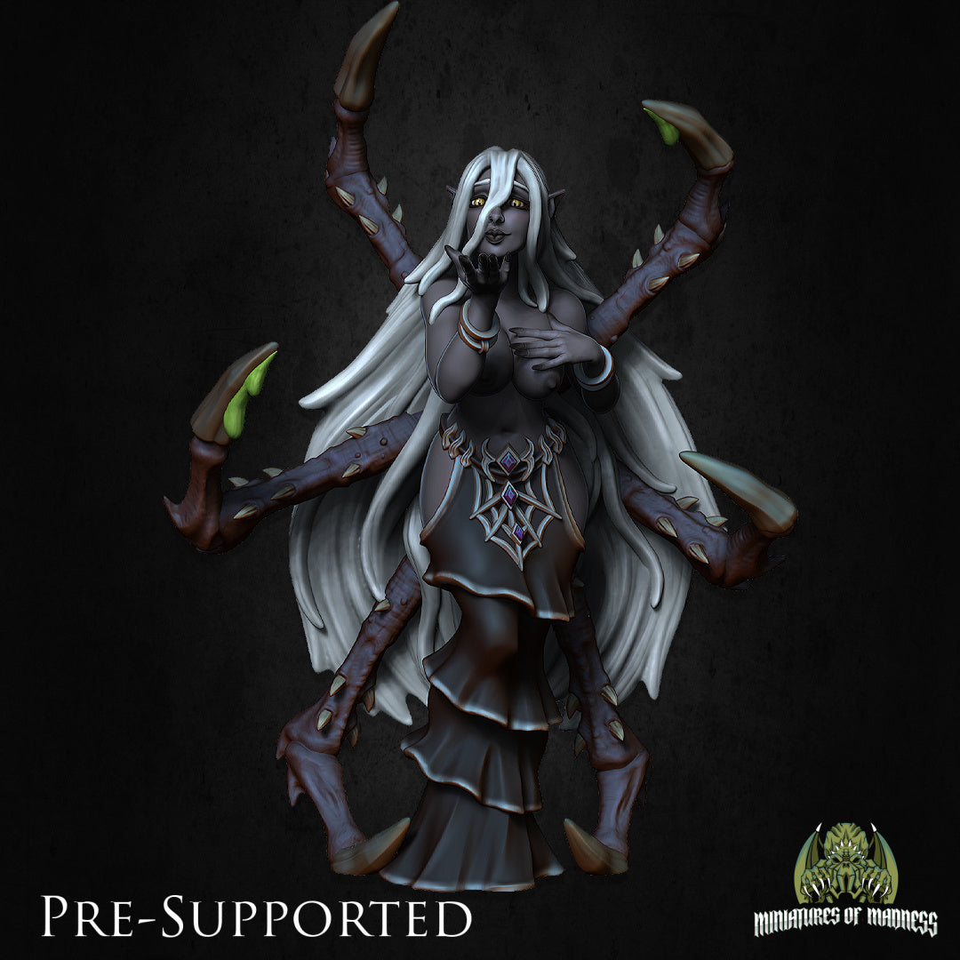 Lyandra Spider Queen Dark Elf Drow by Miniatures of Madness