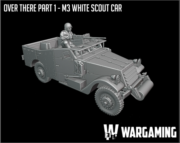 US Army M3 White Scout Car by W3 Wargaming Miniatures