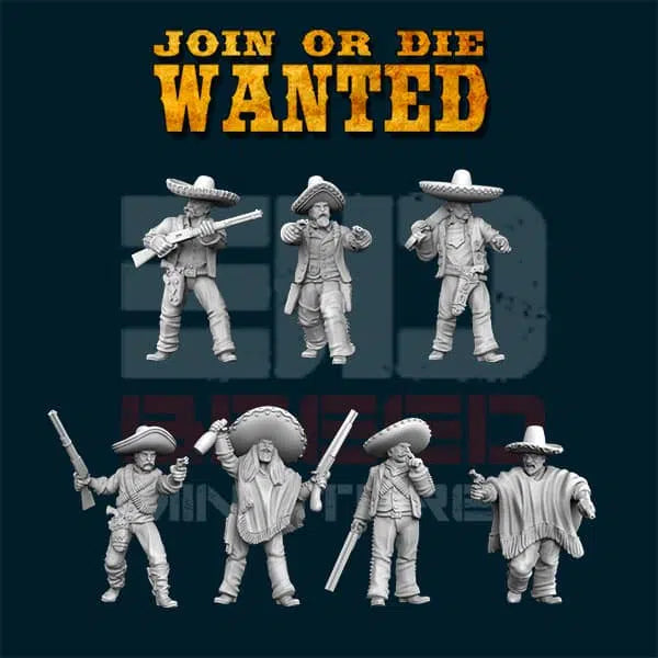 Mexican Outlaws by 3d Breed Miniatures