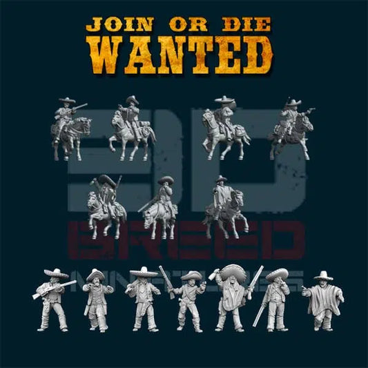 Mexican Outlaws Pack by 3d Breed Miniatures