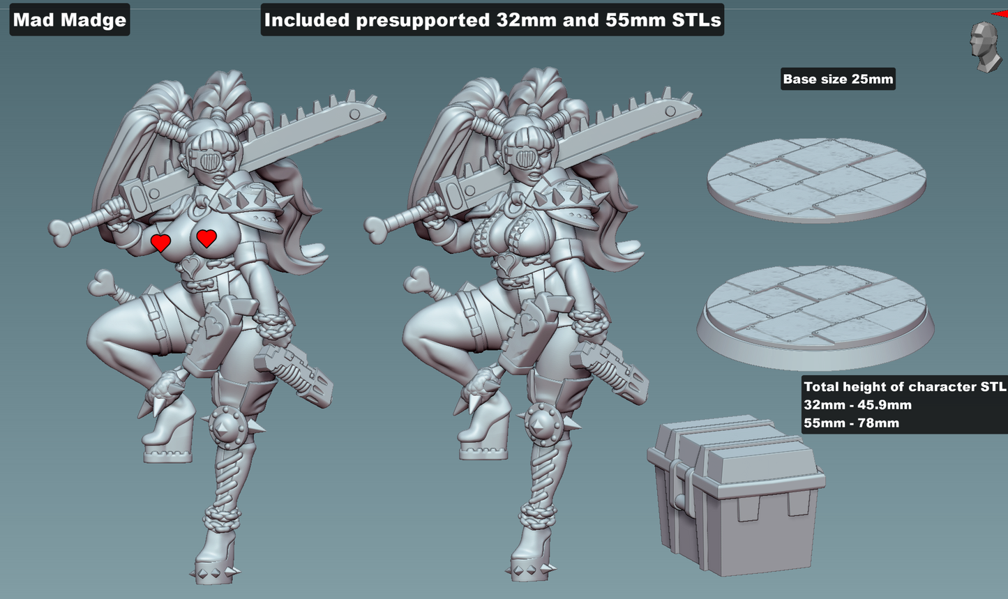 Mad Madge - Mercenary by Gaz Minis