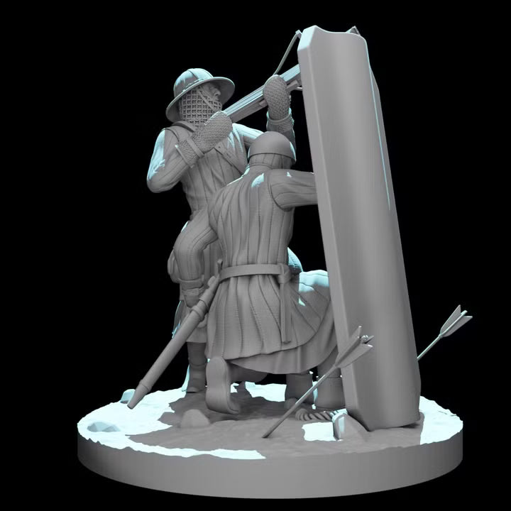 Medieval Crossbowmen - Small diorama