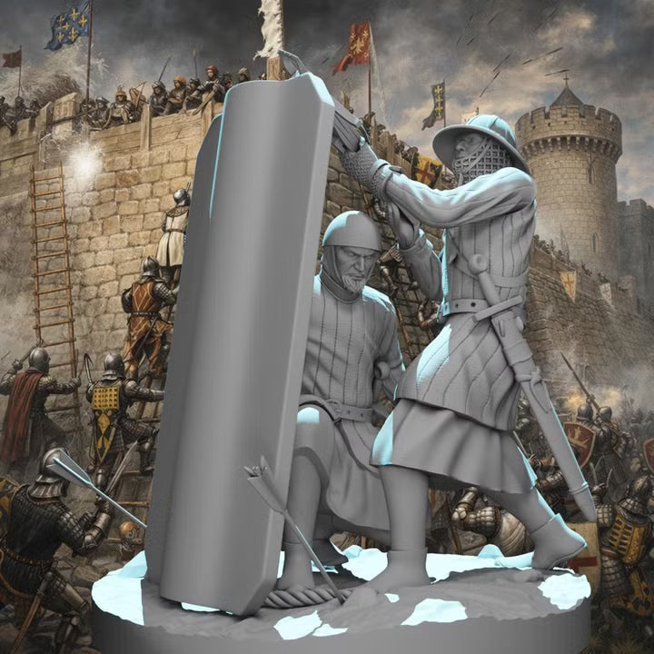 Medieval Crossbowmen - Small diorama