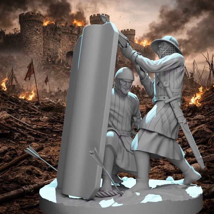Medieval Crossbowmen - Small diorama