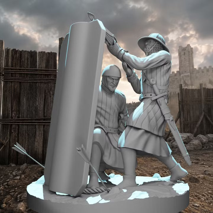 Medieval Crossbowmen - Small diorama