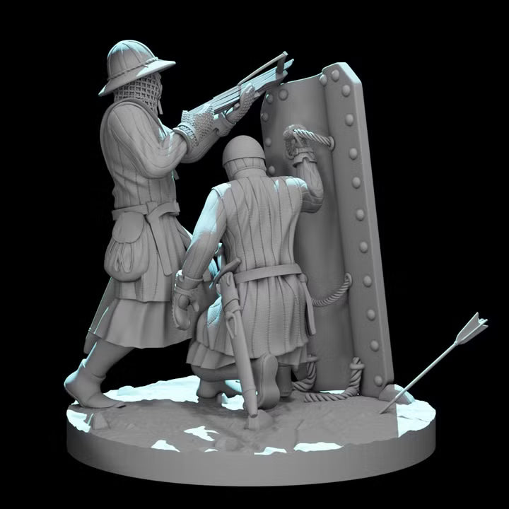 Medieval Crossbowmen - Small diorama