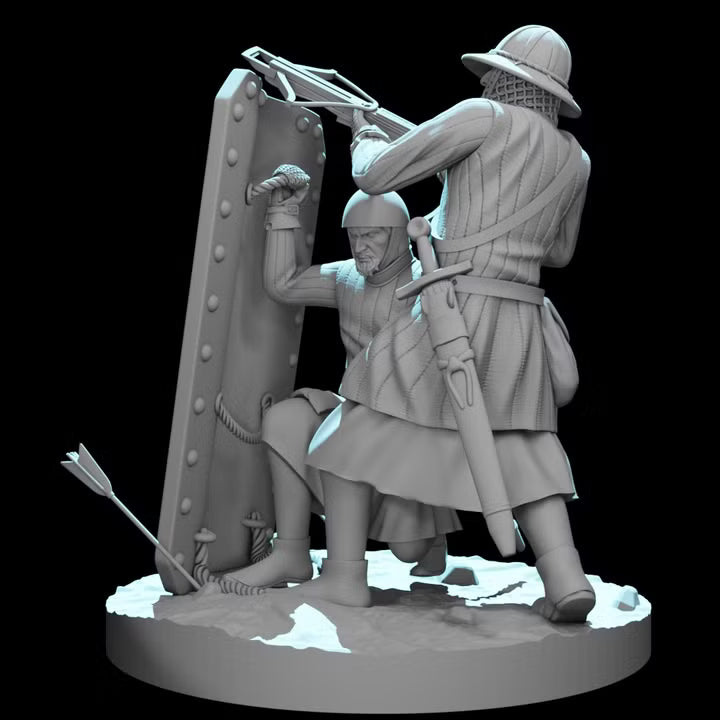 Medieval Crossbowmen - Small diorama