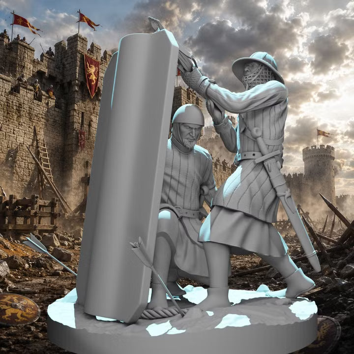 Medieval Crossbowmen - Small diorama