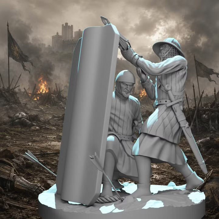 Medieval Crossbowmen - Small diorama