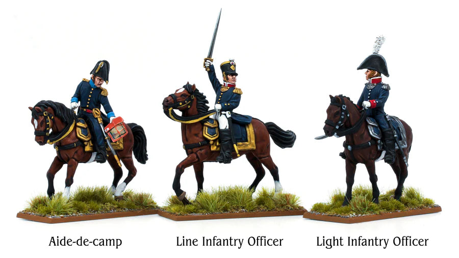 French Mounted Officers (1807-1814) by Piano Wargames