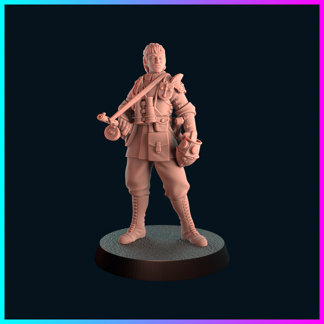 Shocktroop Lieutenant by kool kiwi Miniatures