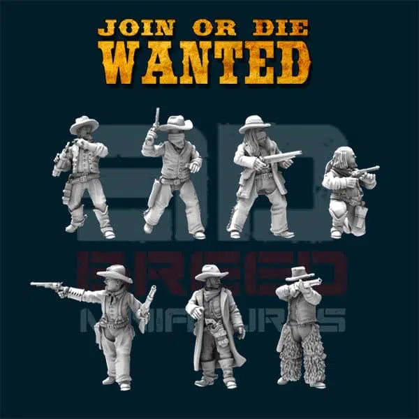 Outlaws by 3d Breed Miniatures