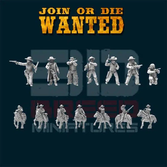 Outlaws Pack by 3d Breed Miniatures