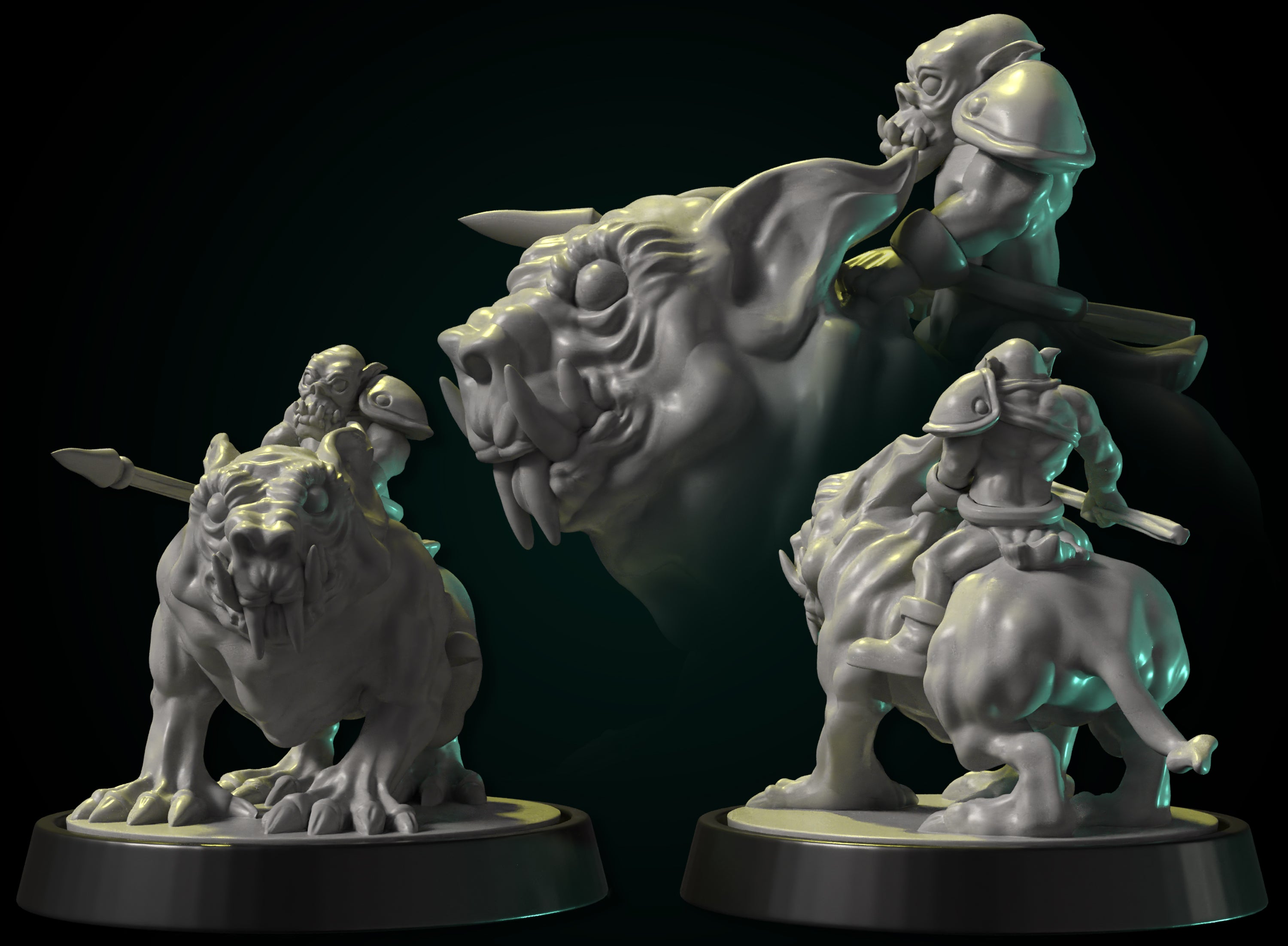 Dog Rider Orc Orc Rider Set by DDF Miniatures and Models – Studio Historia