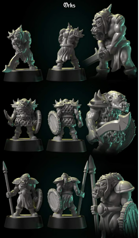 Ork Set by DDF Miniatures and Models