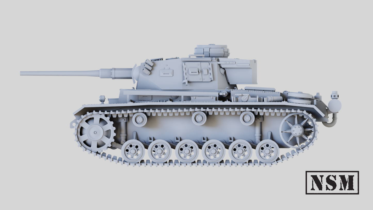 Panzer III ausf K Command Tank by Night Sky Miniatures.