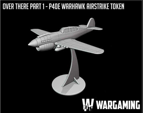 US Army P40-E Warkhawk Token by W3 Wargaming Miniatures