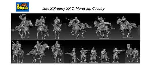Rif War Late 19th to Early 20th Century Moroccan Cavalry by Baraka Wargames and Miniatures