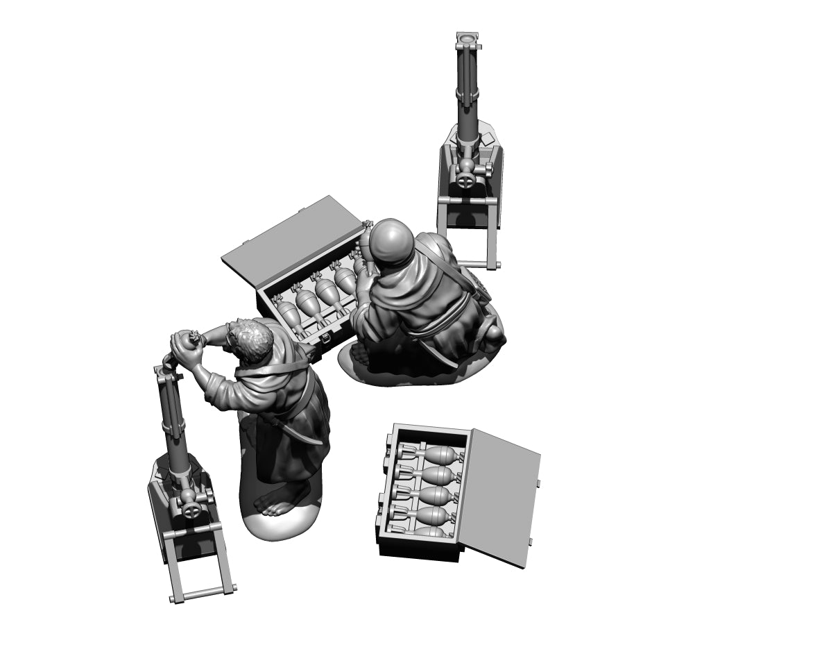 Rif War Rif 60mm Mortar Team by Baraka Wargames and Miniatures