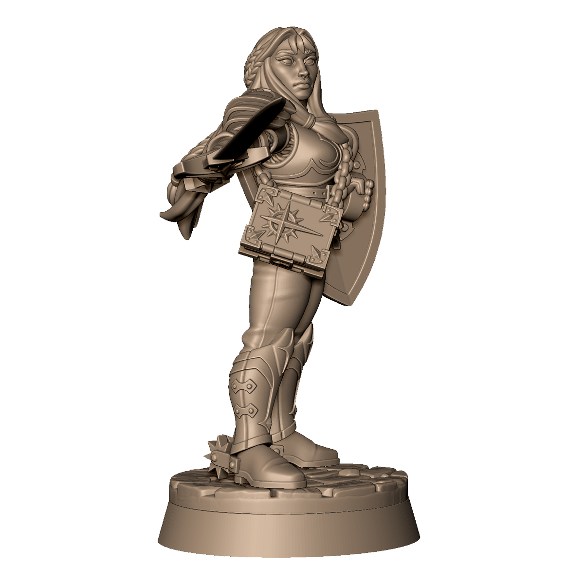 Paladin on Foot by Menagerie Miniature