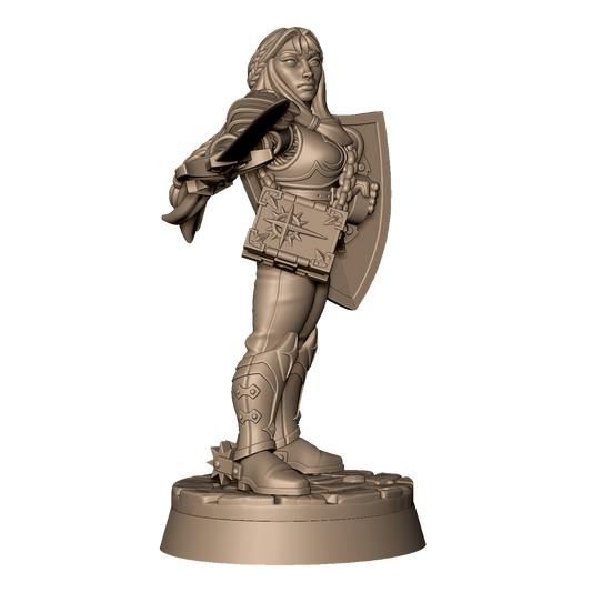 Paladin on Foot by Menagerie Miniature