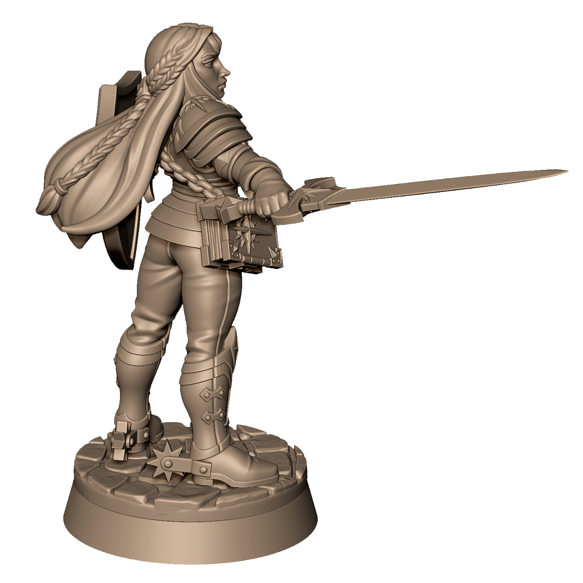 Paladin on Foot by Menagerie Miniature