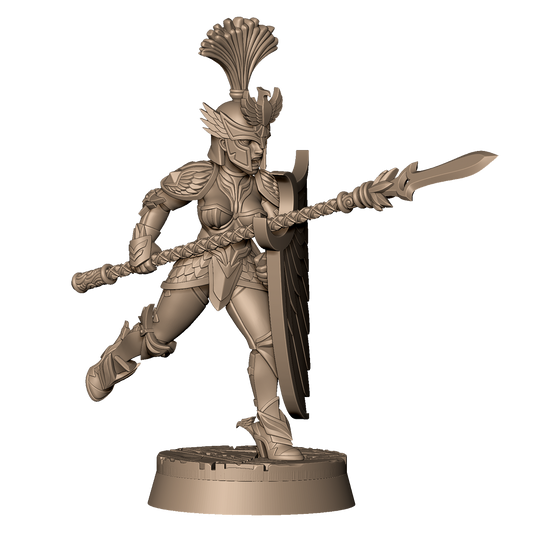 Female Spear Warrior A by Menagerie Miniature