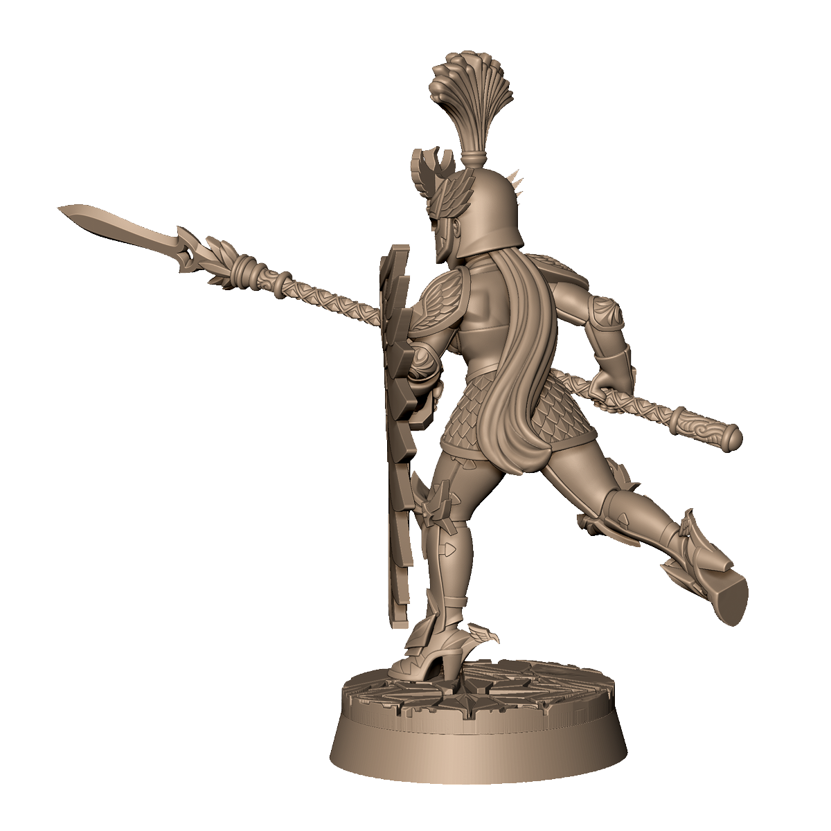 Female Spear Warrior A by Menagerie Miniature