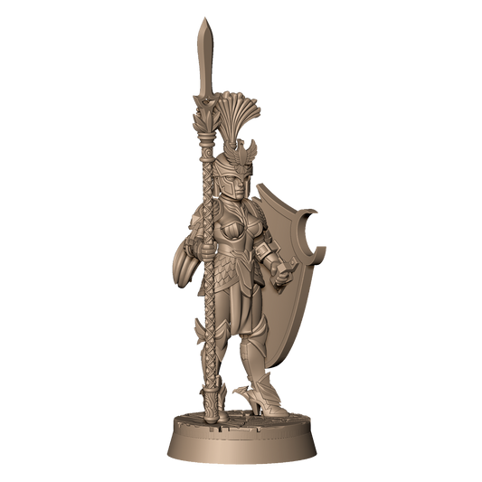 Female Spear Warrior D by Menagerie Miniature