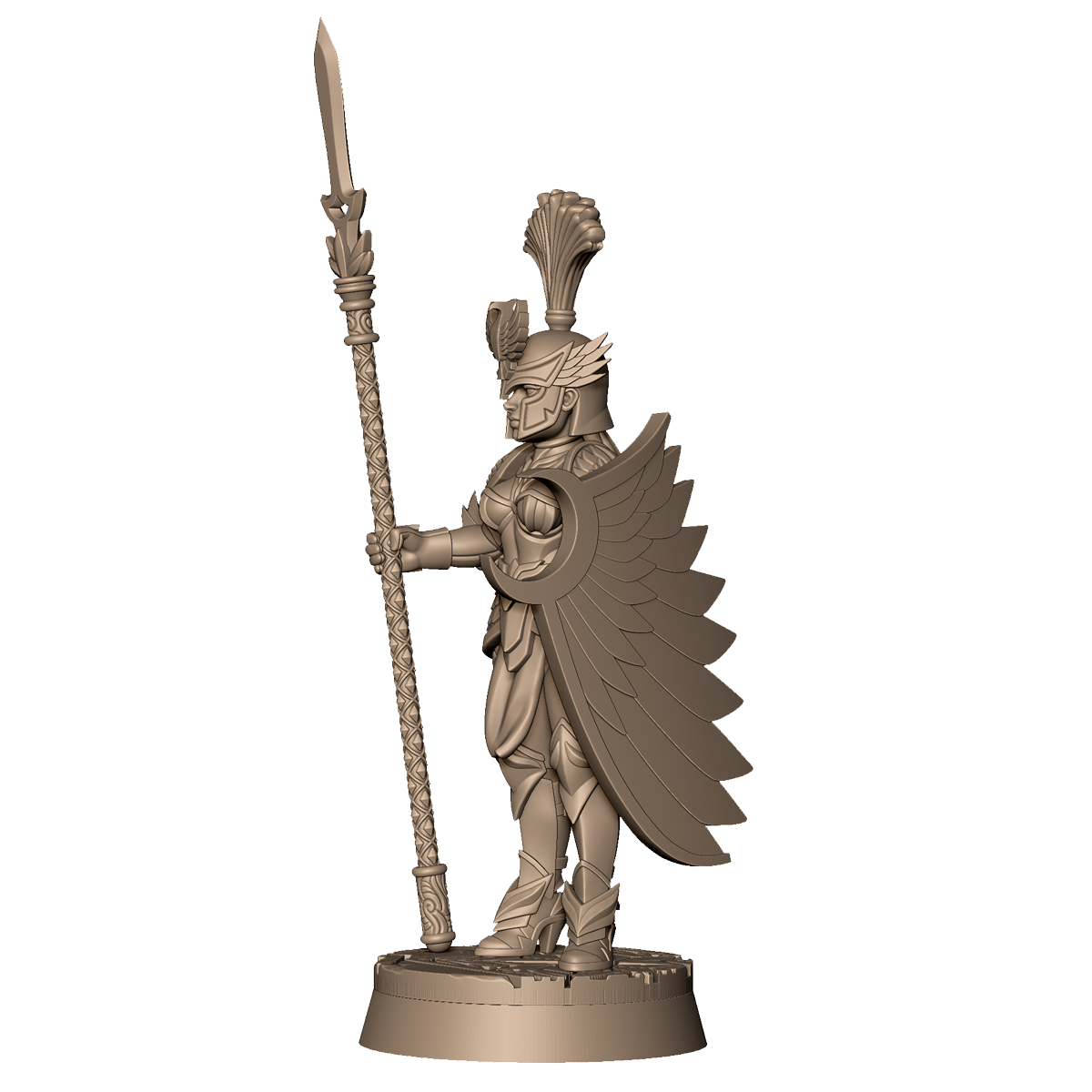 Female Spear Warrior D by Menagerie Miniature