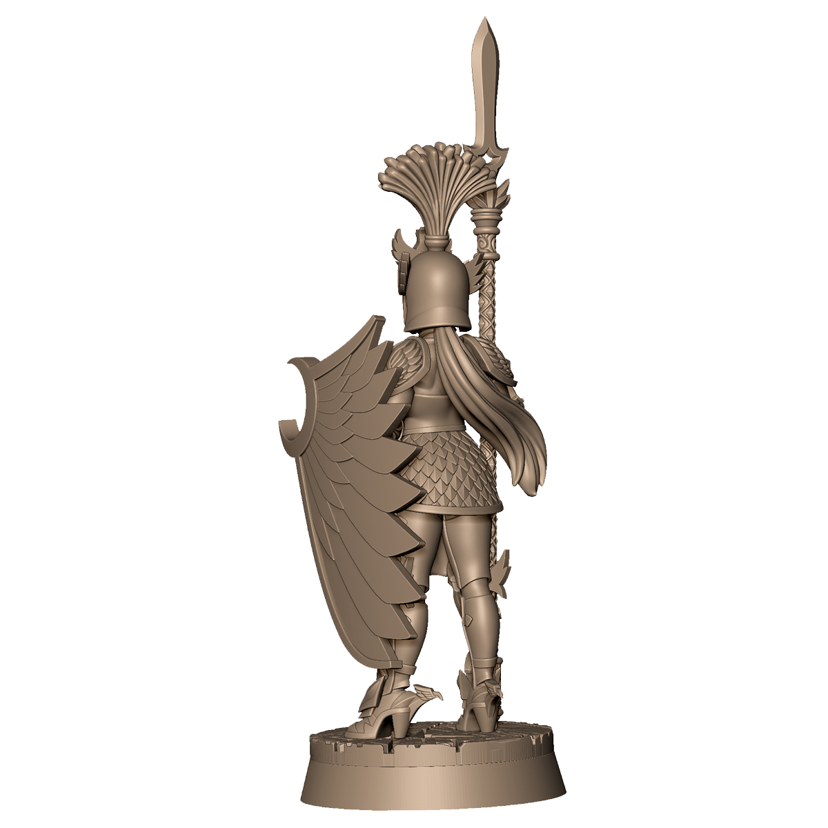 Female Spear Warrior D by Menagerie Miniature