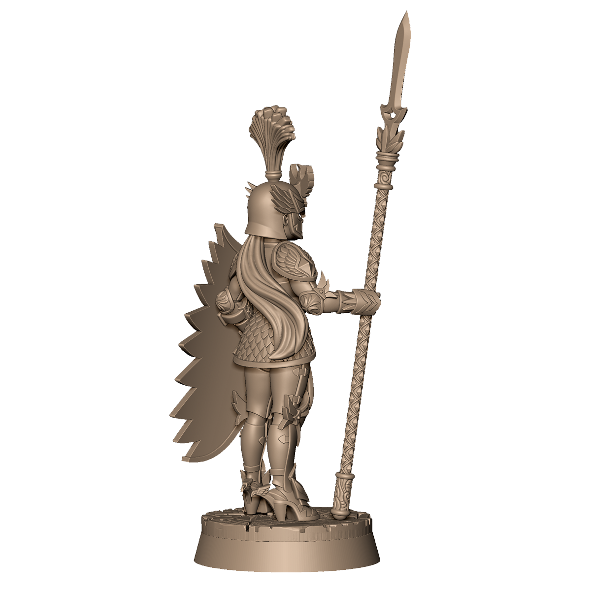 Female Spear Warrior D by Menagerie Miniature