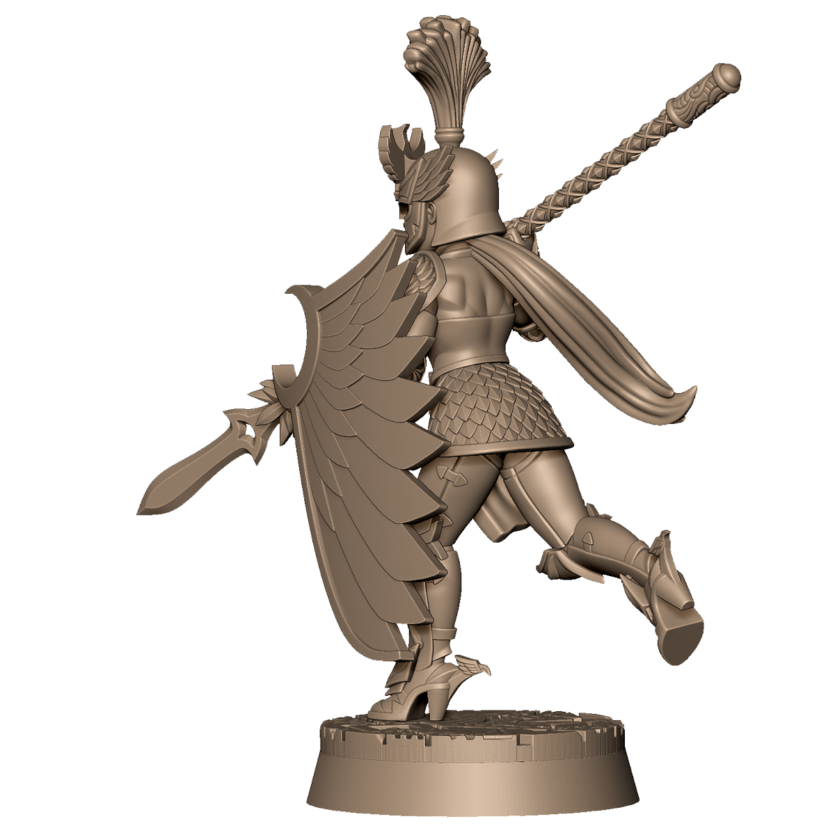 Female Spear Warrior E by Menagerie Miniature