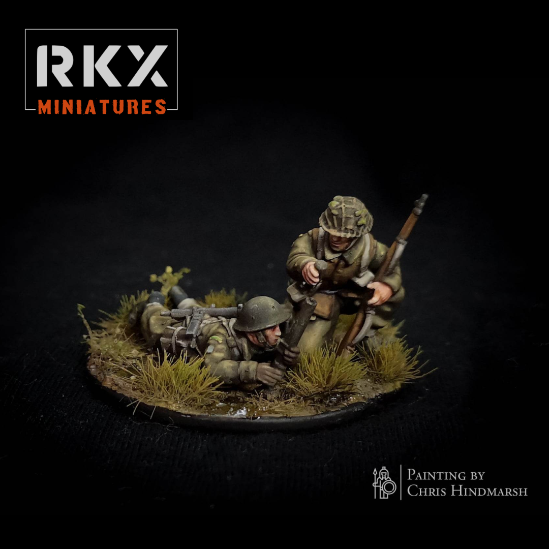 Canadian 2" Mortar Team by RKX Miniatures