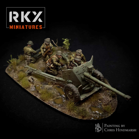 Canadian 6 lb AT Gun and Crew by RKX Miniatures
