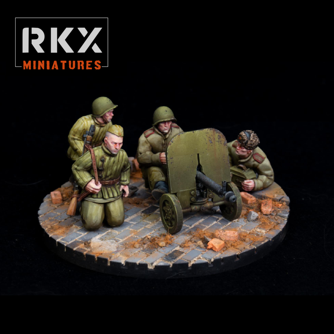 Soviet DShk MG Team by RKX Miniatures