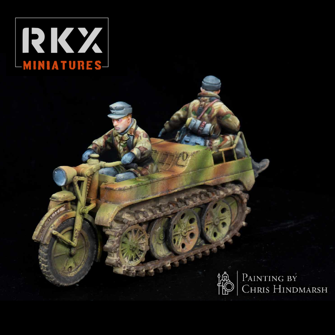 Late War German Fallschirmjager Kettenkrad by RXK Miniatures