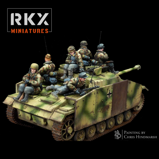 Late War German Fallschirmjager Tank Riders by RKX Miniatures