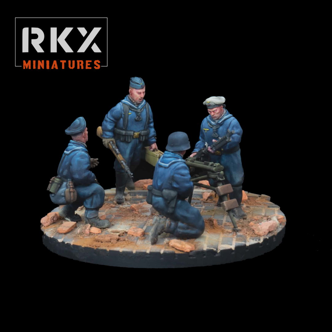 Kriegsmarine MG Team by RKX Miniatures