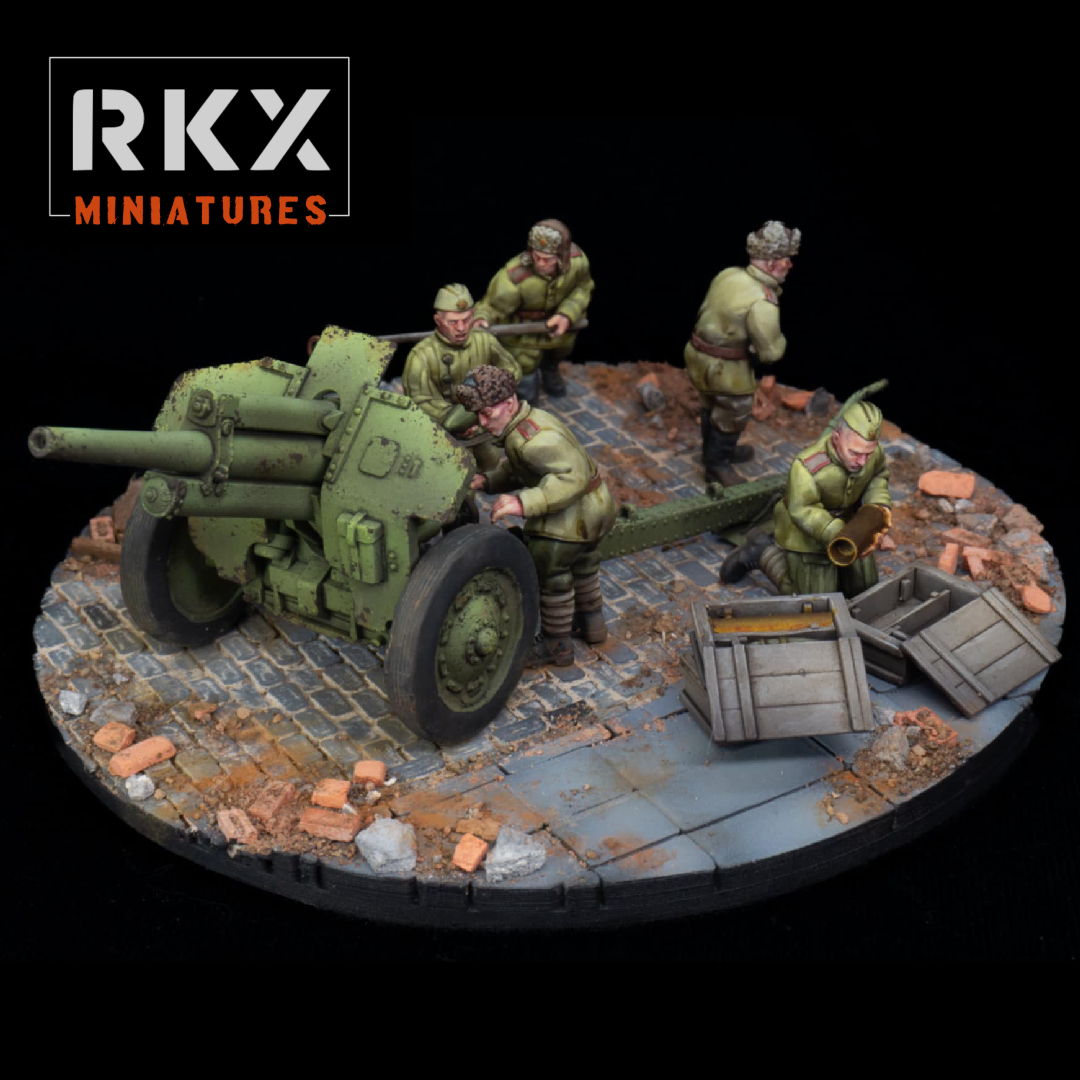 Soviet M30 Gun and Crew by RKX Miniatures